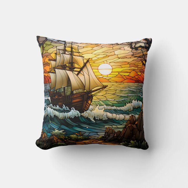 Coussin Pilote de lancement de navire (Recto)