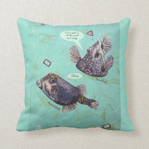 Coussin Pilote de lancement de Trunkfish de voyage 16 po x