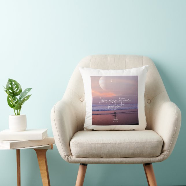 Coussin Pilote de lancement d'impression recto verso (Chaise)