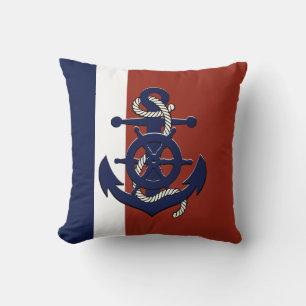 Coussin Pilote de lancement rouge de la roue/ancre du navi