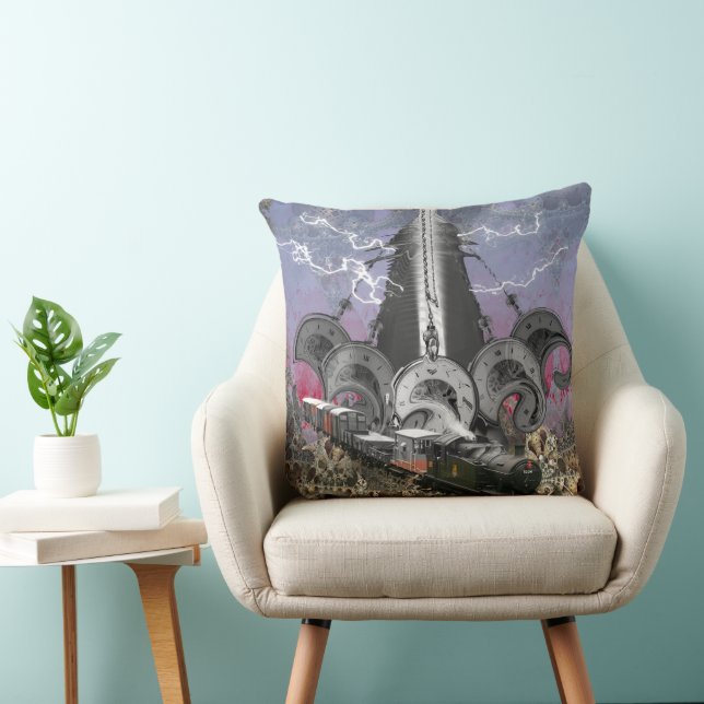 Coussin Pilote de machine à temps Steampunk (Chaise)