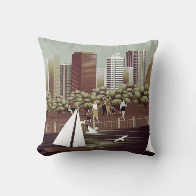 Coussin Pilote de paysage urbain (Recto)