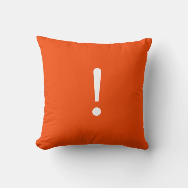 Coussin Pilote de point d'exclamation (Recto)