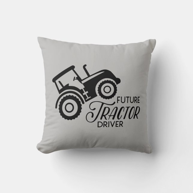Coussin Pilote de tracteur futur (Recto)