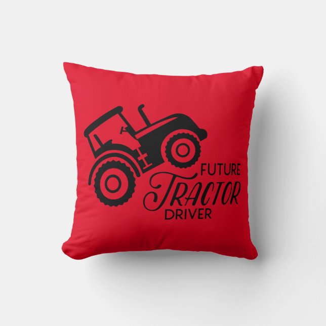 Coussin Pilote de tracteur futur réversible (Recto)
