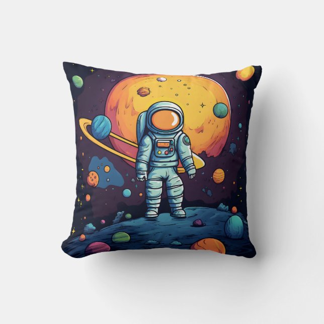 Coussin Pilote d'exploration d'espace (Recto)