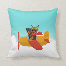 Coussin pilote minimum d'avion de Pin de Pinscher