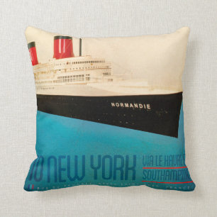 Coussin Pilote transatlantique Vintage