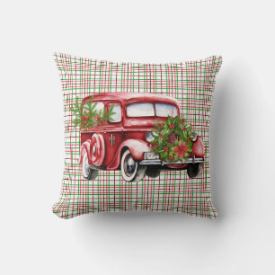 Coussin Pilote vintage pour camion rouge