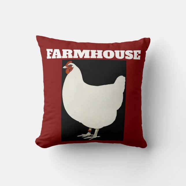 COUSSIN PILOTES ROULANTS ROUGE DE FERME (Recto)