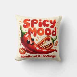Coussin Piment Humeur Épice Nourriture Kawaii Art