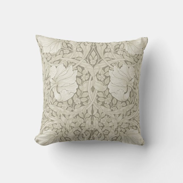 Coussin Pimpernel Ivory, William Morris (Recto)
