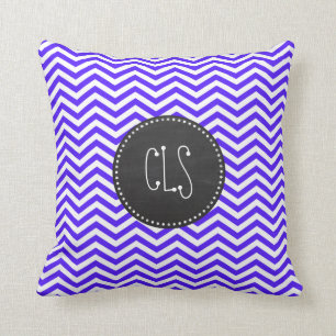 Coussin Pince À Chevron Violet Han; Panier
