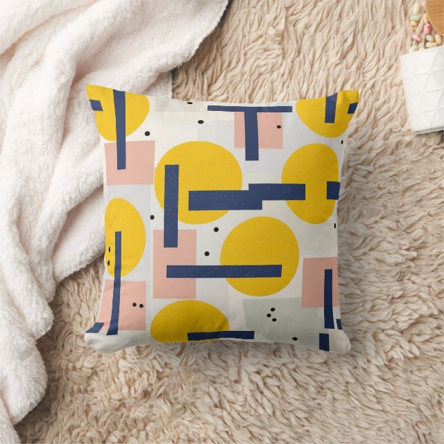 Coussin Pinceau Abstrait Rétro (12) (Couverture)