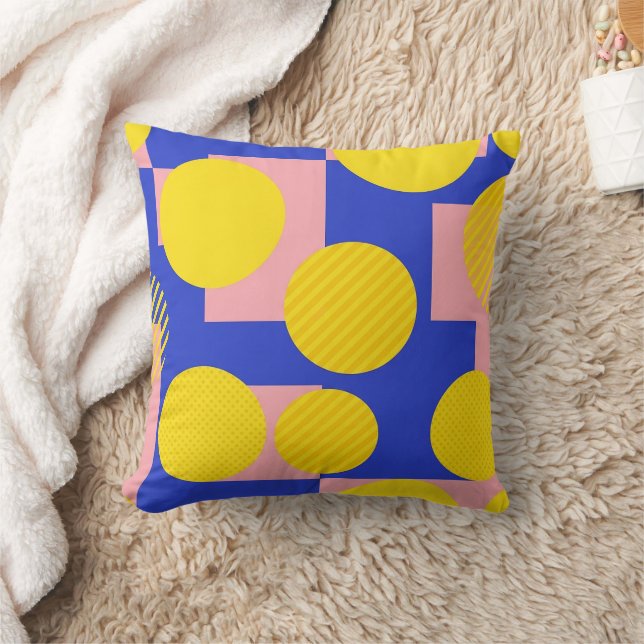 Coussin Pinceau Abstrait Rétro (13) (Couverture)