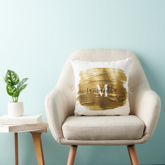 Coussin Pinceau d'or (Chaise)
