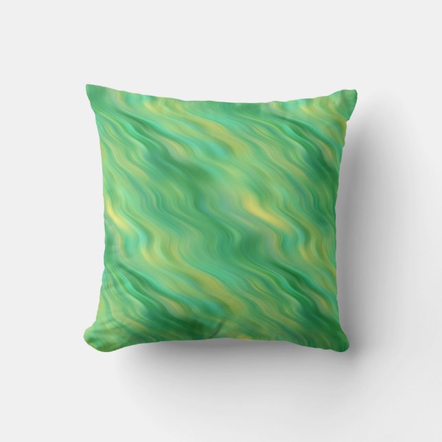 Coussin Pine vert Vavy Texture (Recto)