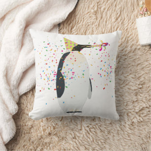 Coussin Pingouin - Animaux ayant une fête