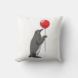 Coussin Pingouin avec ballon