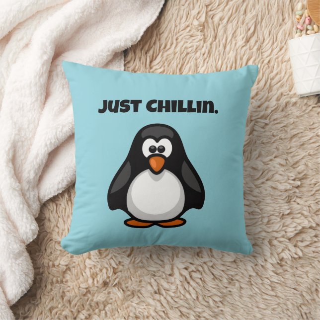 Coussin Pingouin de dessin cool - Juste Chillin' Arctic Vi (Couverture)