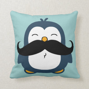 Coussin Pingouin de moustache