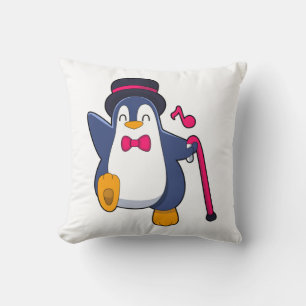 Coussin Pingouin en Groom avec Cravate