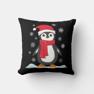 Coussin Pingouin mignon de Noël