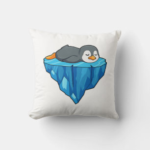 Coussin Pingouin sur glace floc