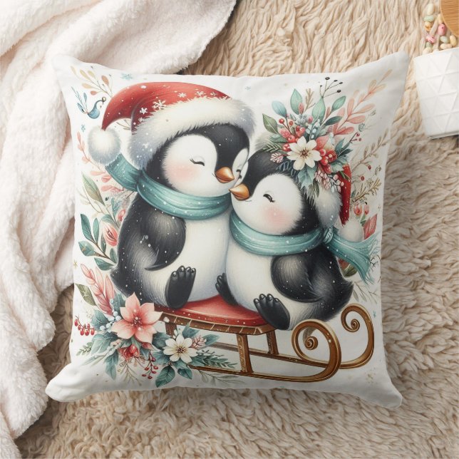 Coussin Pingouins de Noël 1 (Couverture)