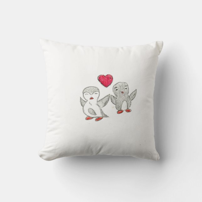 Coussin Pingouins mignons (Recto)