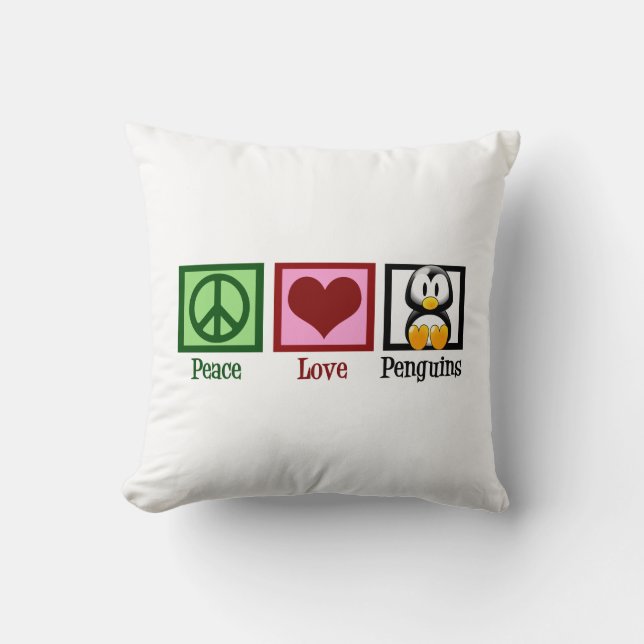 Coussin Pingouins mignons (Recto)