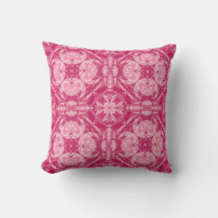 Coussin Pink Abstrait doux Motif Mandala