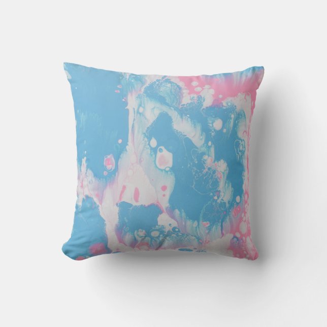 COUSSIN PINK AND BLUE ABSTRACT PAINTING (Recto)