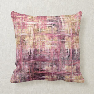 Coussin Pink and Cream Painted Fractal