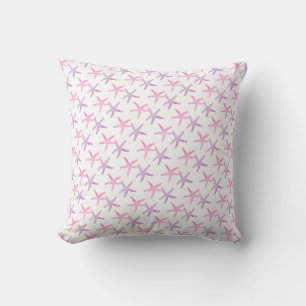 Coussin Pink and Purple Starfish