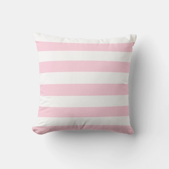 Coussin Pink clair et blanc (Recto)