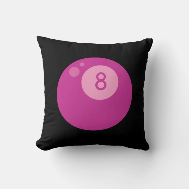Coussin Pink Eighball (Recto)