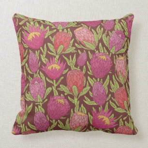Coussin Pink foncé et violet de protéines Tropica Jetez l'