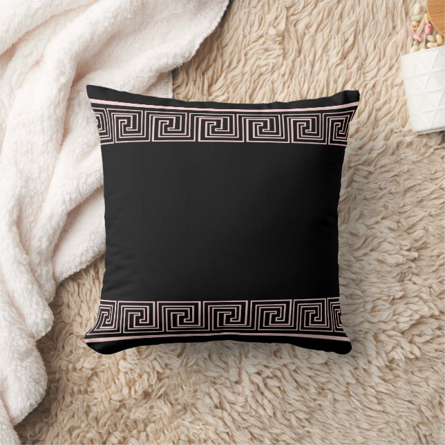 Coussin Pink Grecian Frieze Pattern (Couverture)