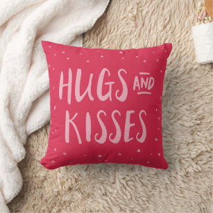 Coussin Pink Hubs et Kisses   Coeurs   Saint Valentin