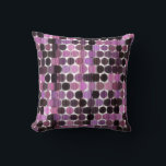 Coussin Pink, Mauve and black rose geometric<br><div class="desc">Pink,  Mauve and black rose geometric</div>