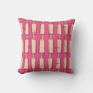 Coussin Pink Mid-Century Moderne