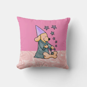 Coussin Pink Modern Birth Baby for Kids Chien magie