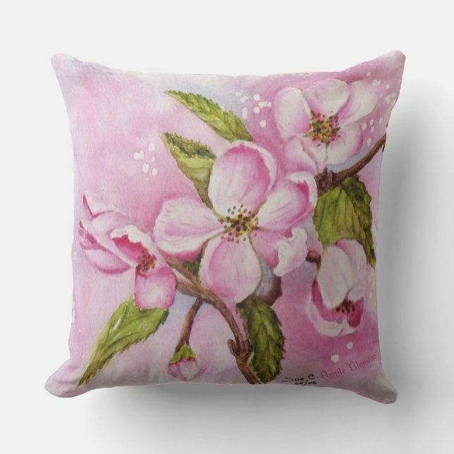 COUSSIN PINK PRINTEMPS APPLE BLOSSOM FLOWERS PATIO (Recto)