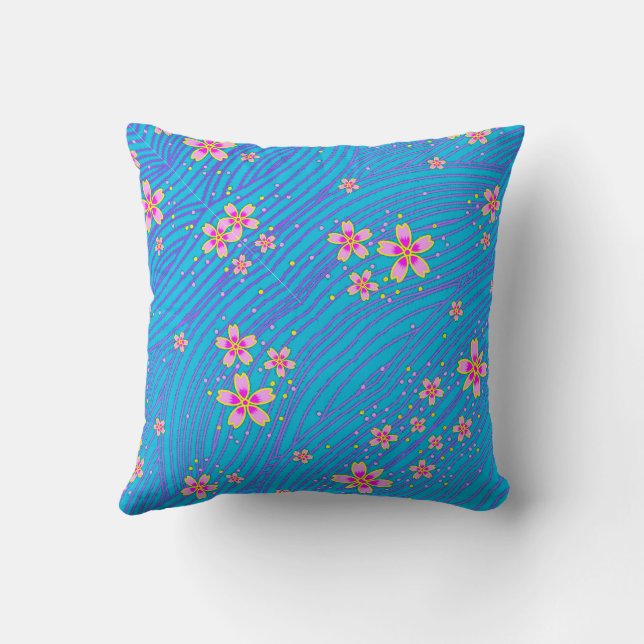Coussin pink purple and blue (Verso)