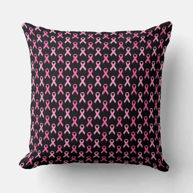 Coussin Pink Ribbon Breast Cancer Awareness Pattern (Recto)