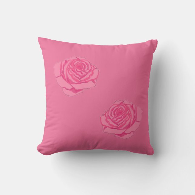 Coussin Pink rose (Recto)