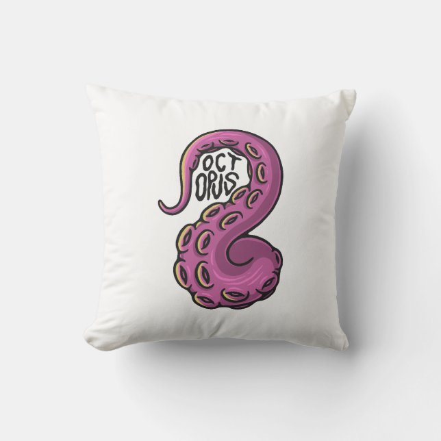 Coussin Pink Tentacle (Recto)