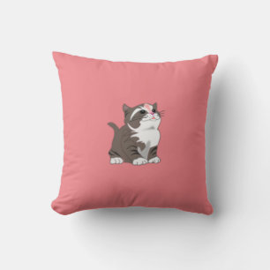 Coussin Pink Thlow Pillow Cute Baby Cat - Choisissez la co