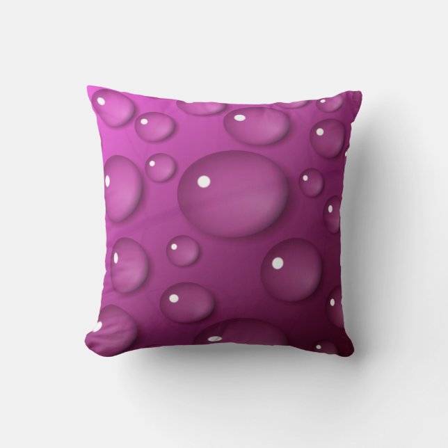 Coussin Pink Water Drop (Recto)